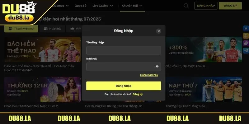 Đăng Nhập DU88 Nhanh Chóng – Truy Cập Ngay Chỉ 1 Click - QIVON