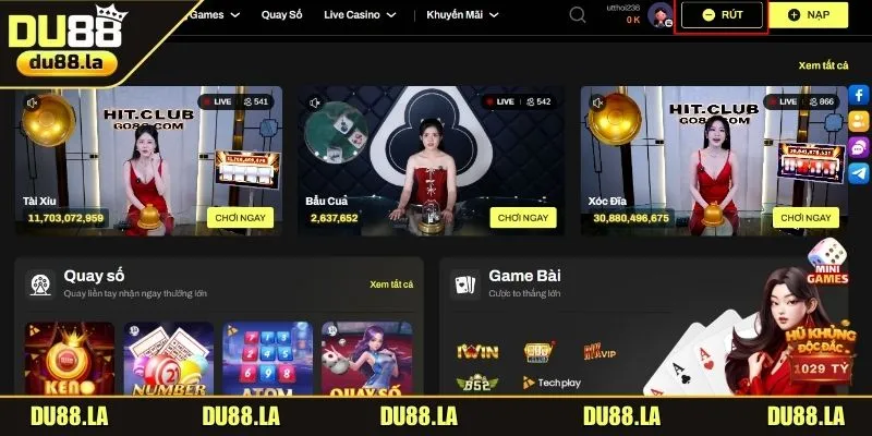 Rút Tiền DU88 - Giao Dịch Tức Thì, Nhận Tiền Ngay - QIVON